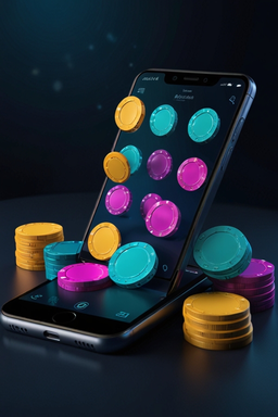 Telemóvel com app de casino